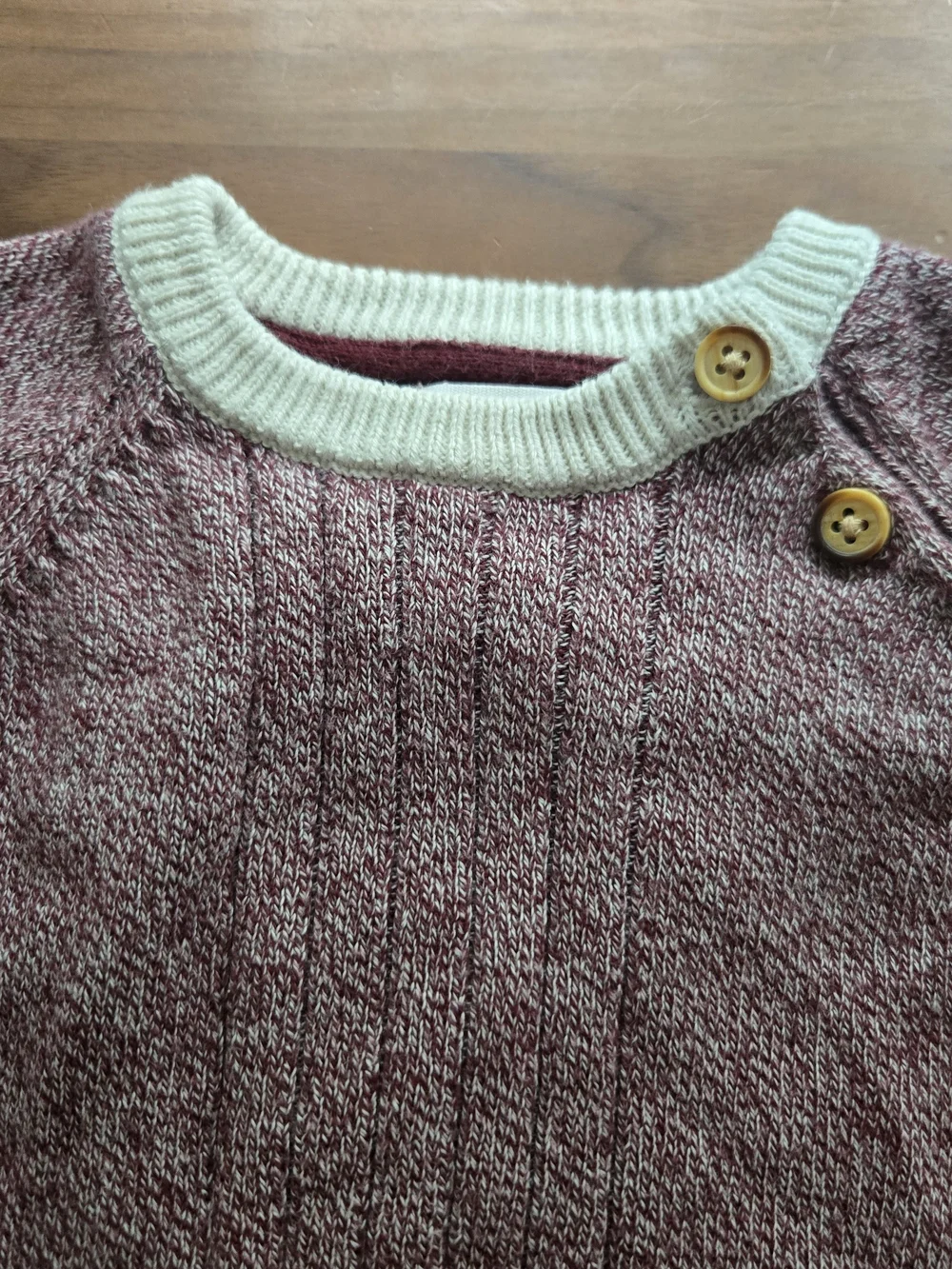 Cat & Jack Heather Burgundy Knit Baby Romper Sweater Jumpsuit One Piece 3M